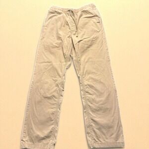 Vans Range Elastic Pants Small Khaki Relaxed Fit Drawstring‎ Skate Casual